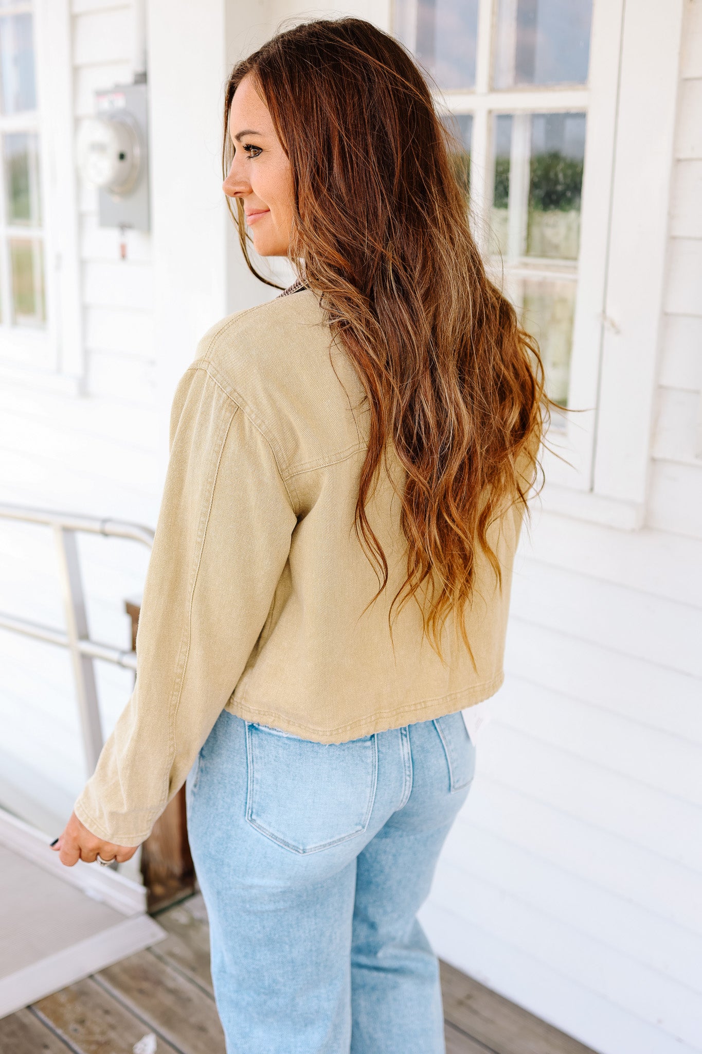 West Crop Jacket - Sand