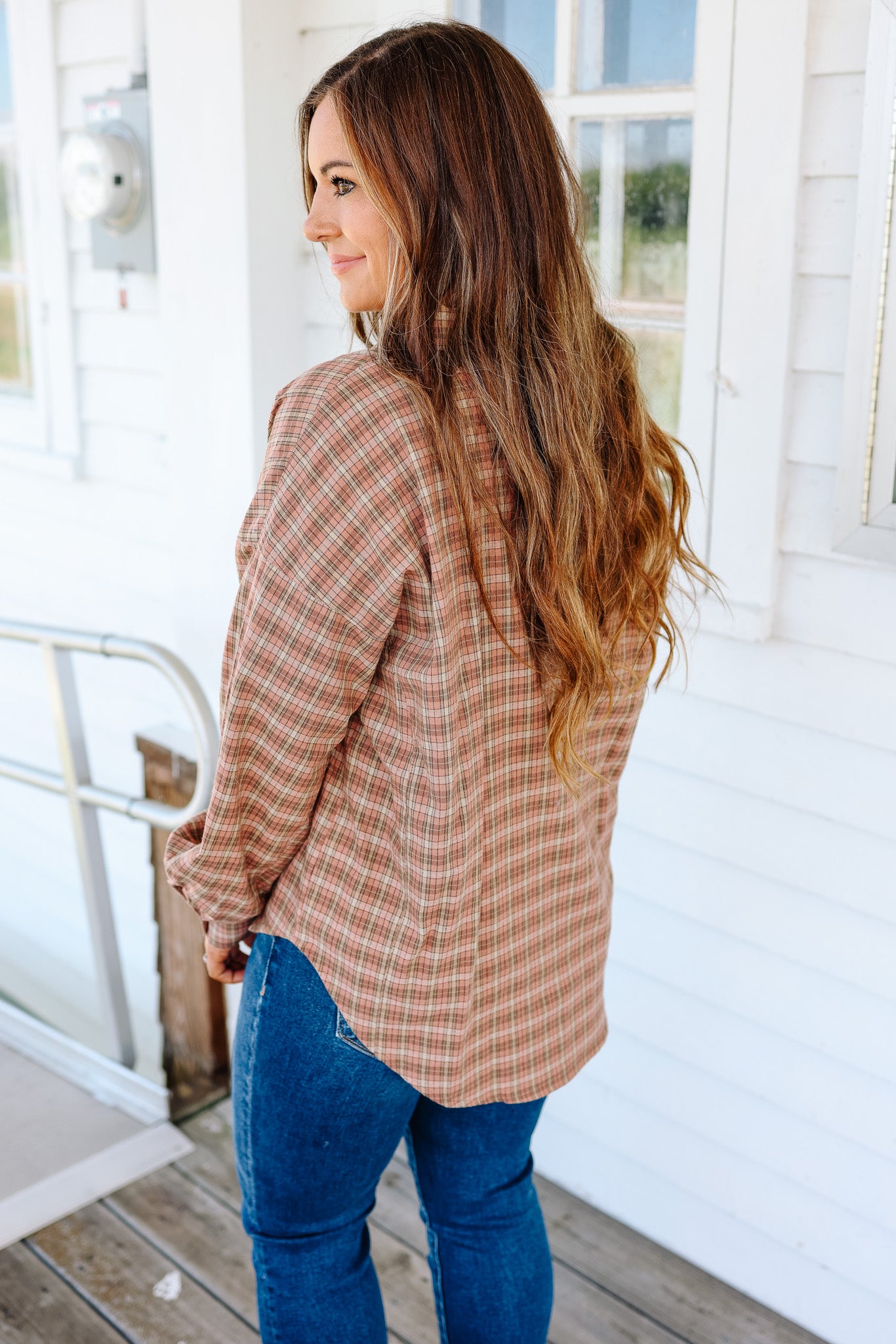 Ruby Plaid Button Down Shirt