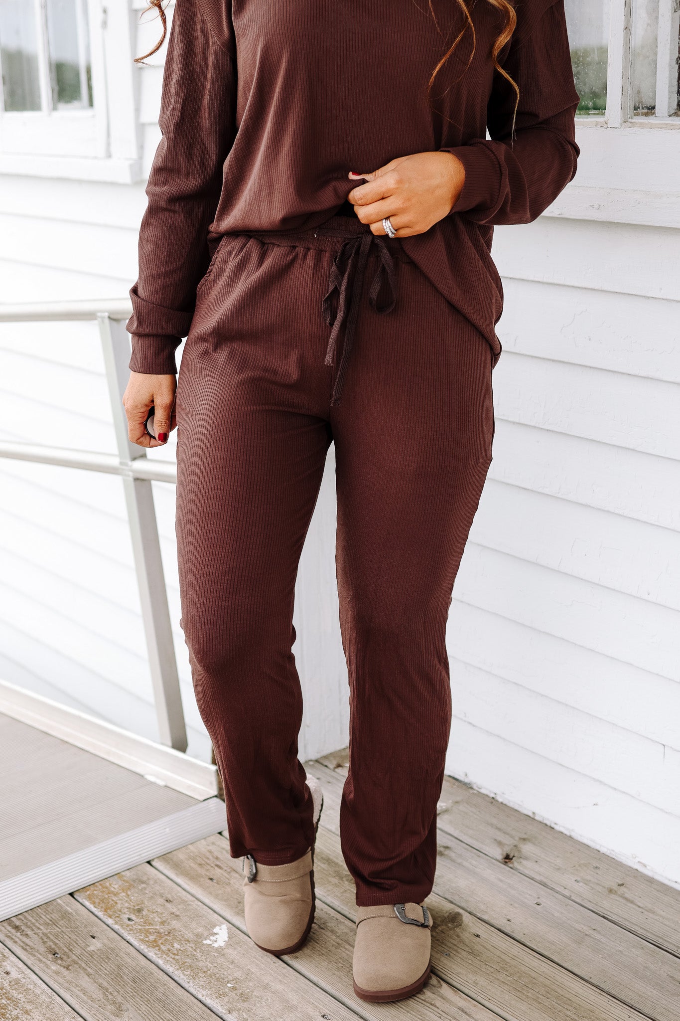 Emerlie Luxe Lounge Set - Dark Umber
