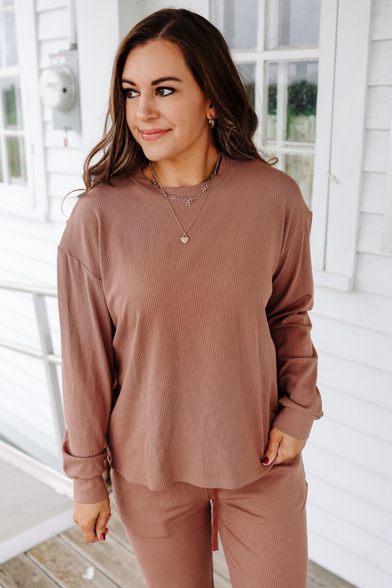 Emerlie Luxe Lounge Set - Dusty Clay