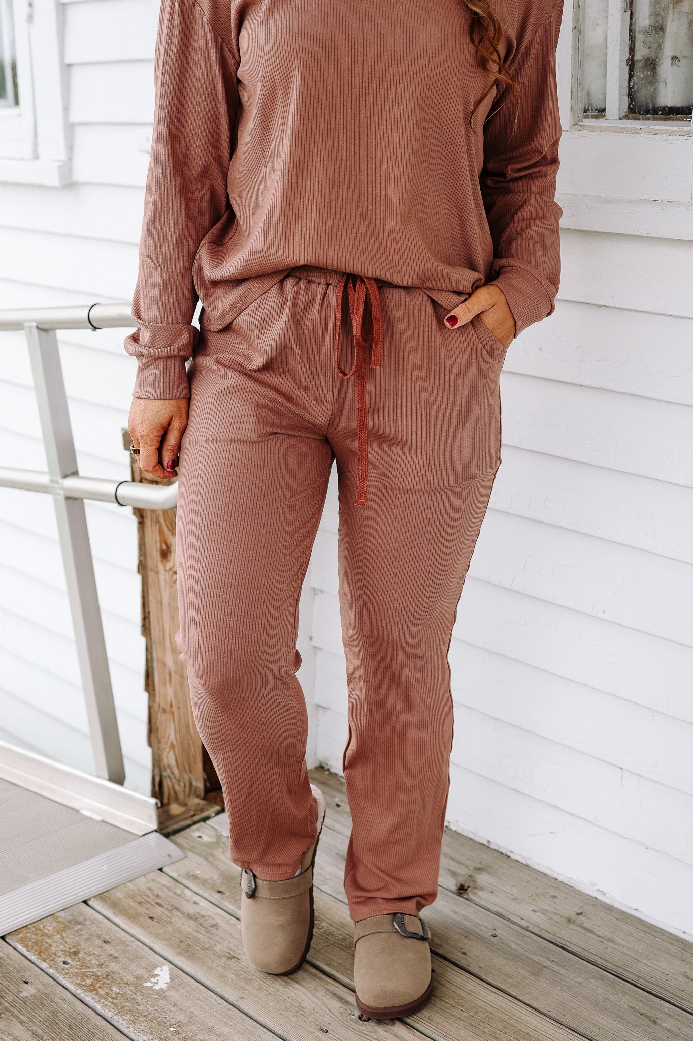 Emerlie Luxe Lounge Set - Dusty Clay