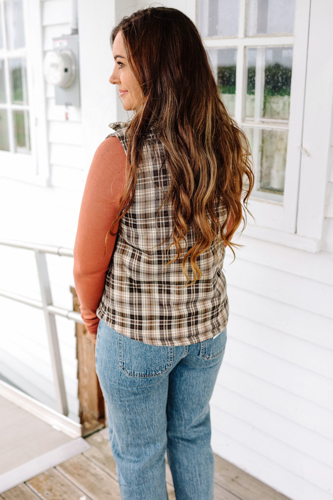 Tatum Plaid Puffer Vest