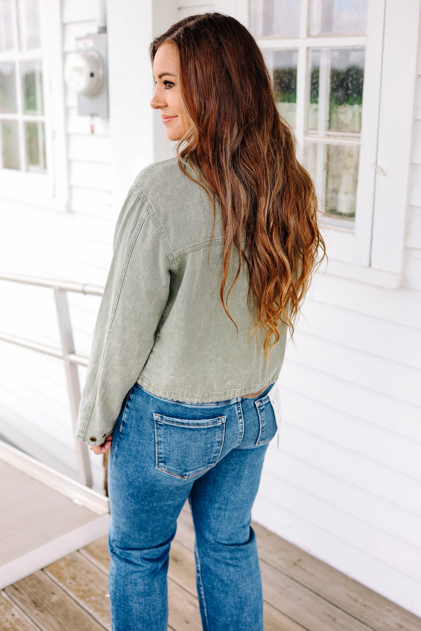 West Crop Jacket - Olive