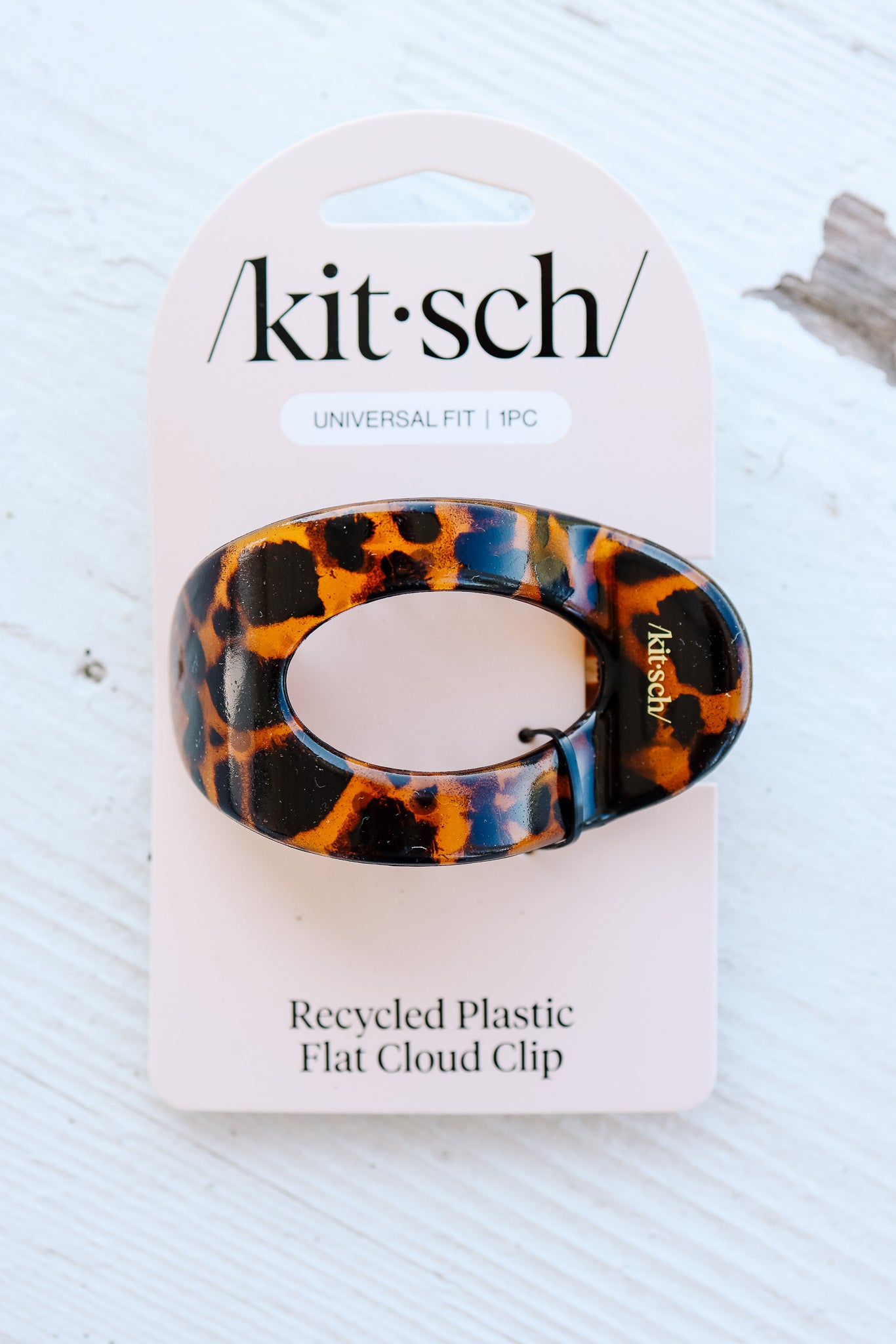 Recycled Plastic Medium Flat Cloud Clip - Tort