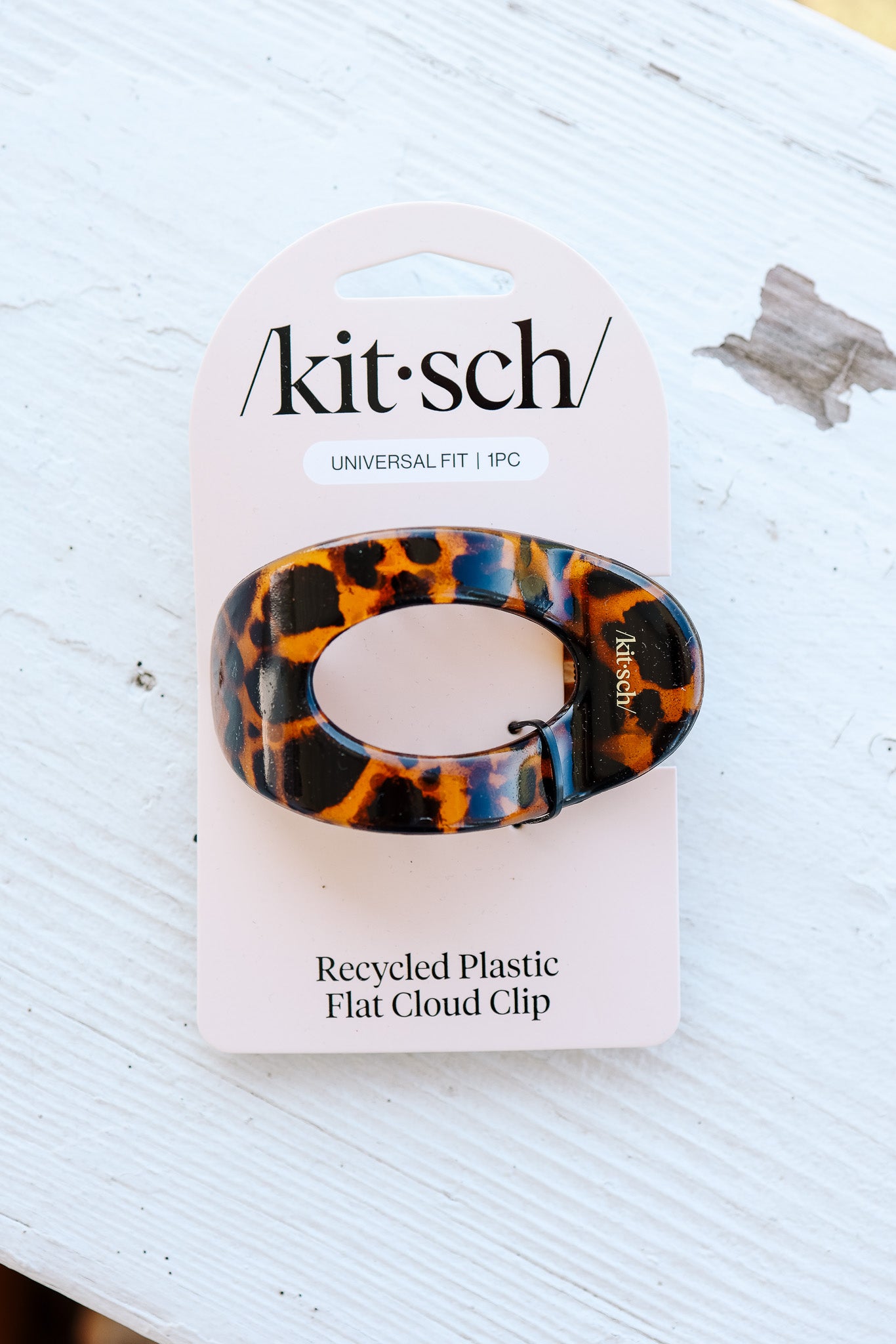 Recycled Plastic Medium Flat Cloud Clip - Tort