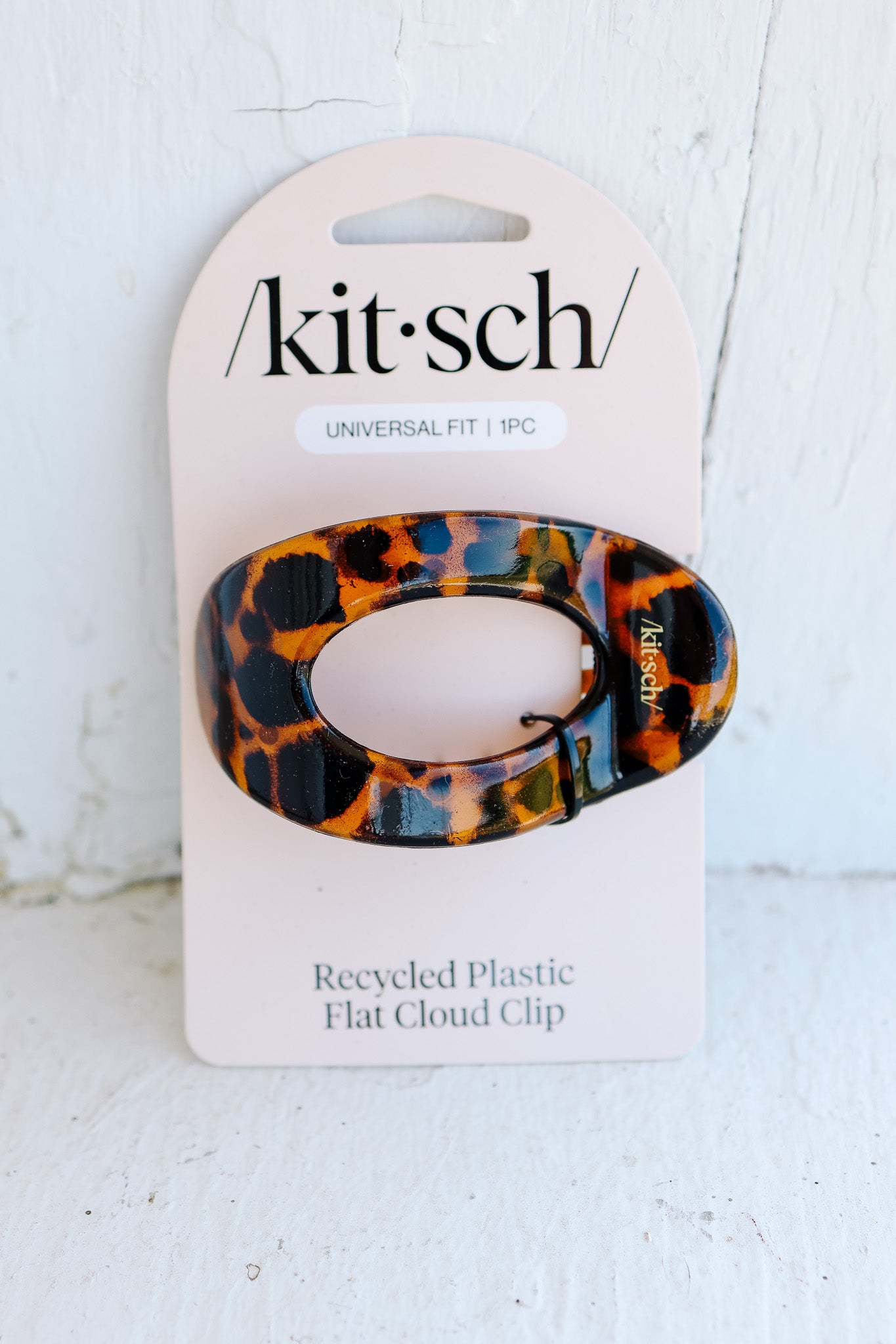 Recycled Plastic Medium Flat Cloud Clip - Tort