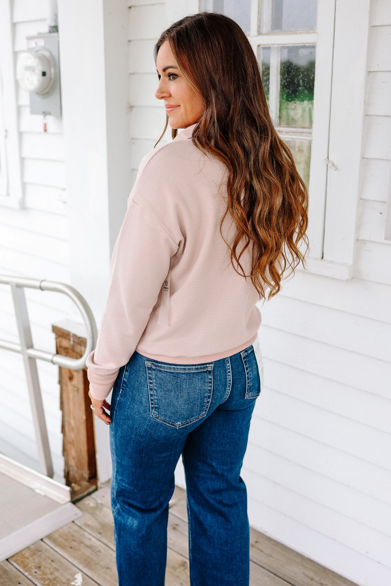 Harbor Waffle Knit Half-Button Pullover