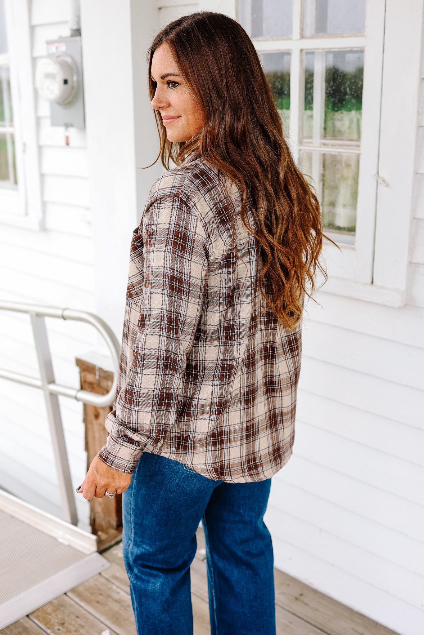 Ava Button Up Flannel Shirt