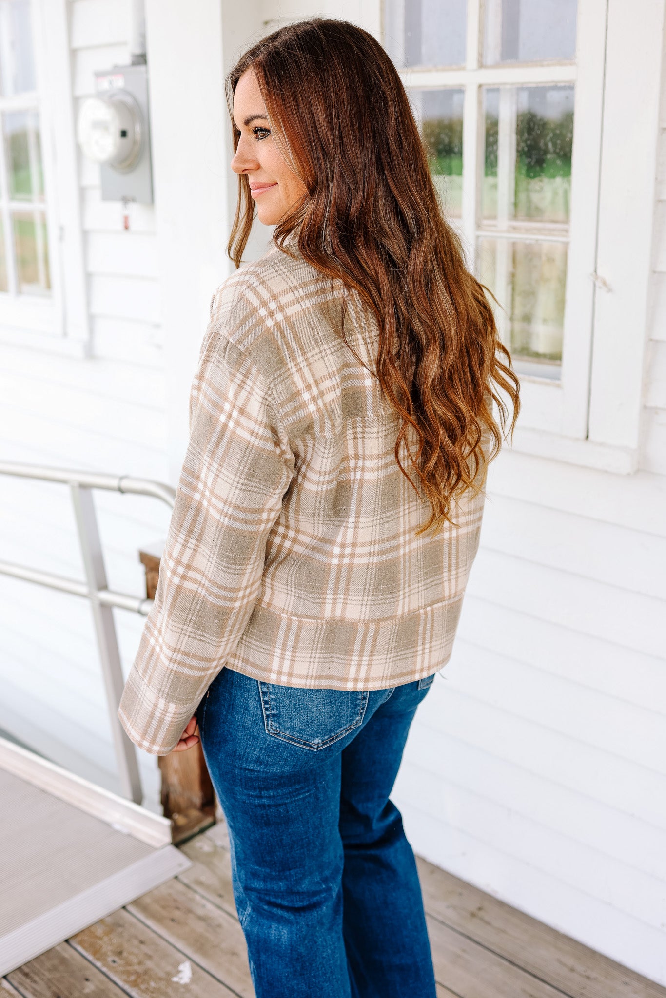 Esme Plaid Button Down Jacket