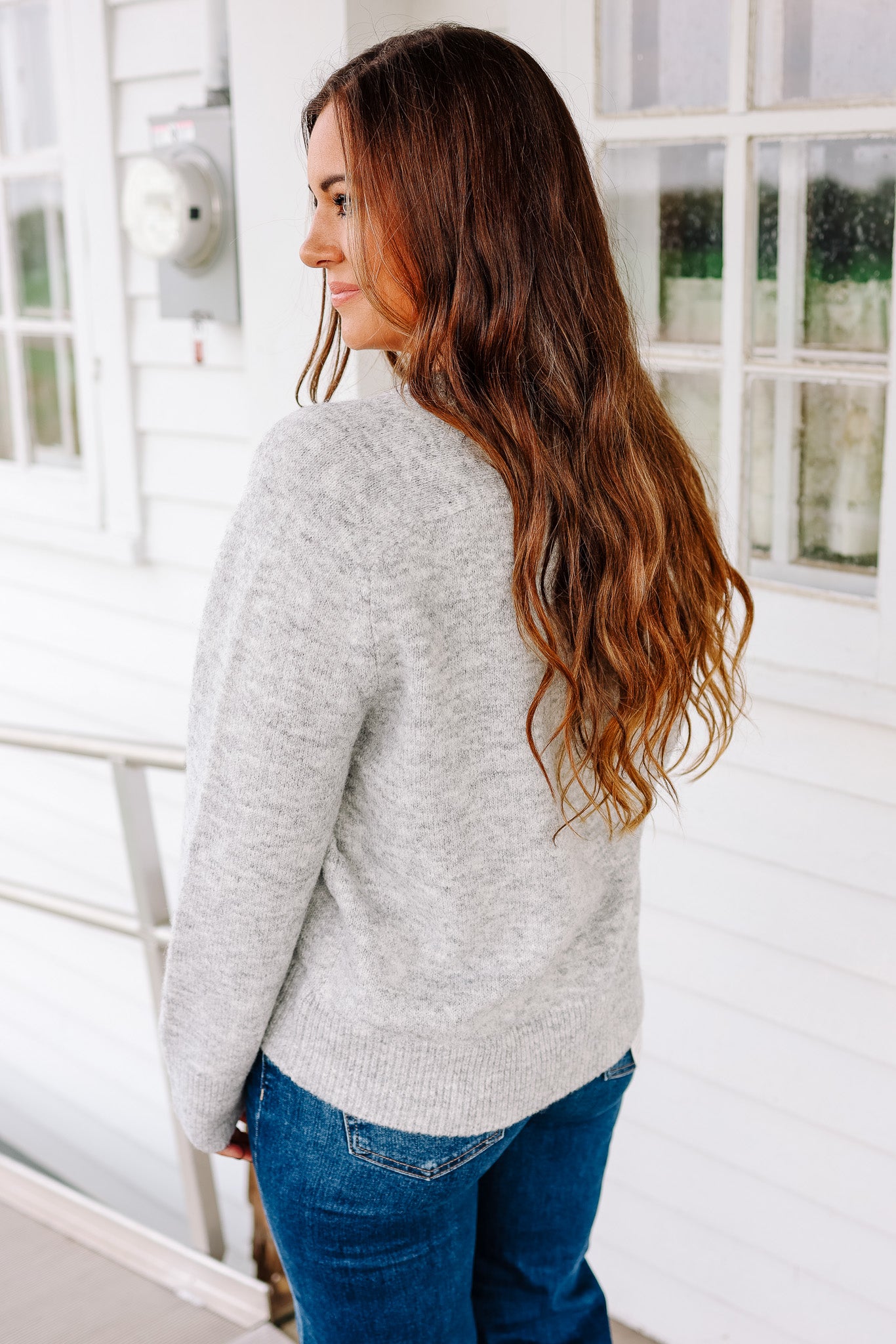 Sunday Crewneck Sweater - Heather Grey