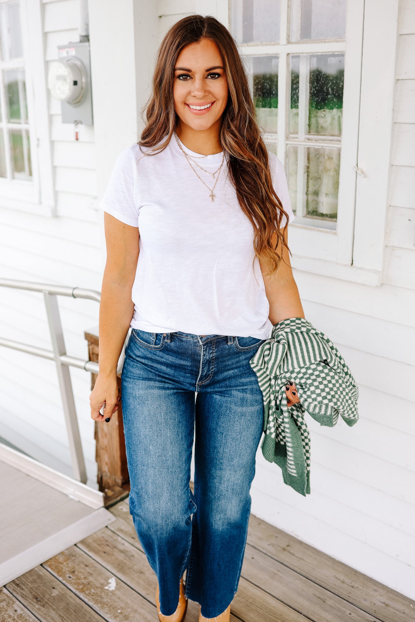 Ashley Acid Wash T-Shirt - Off White