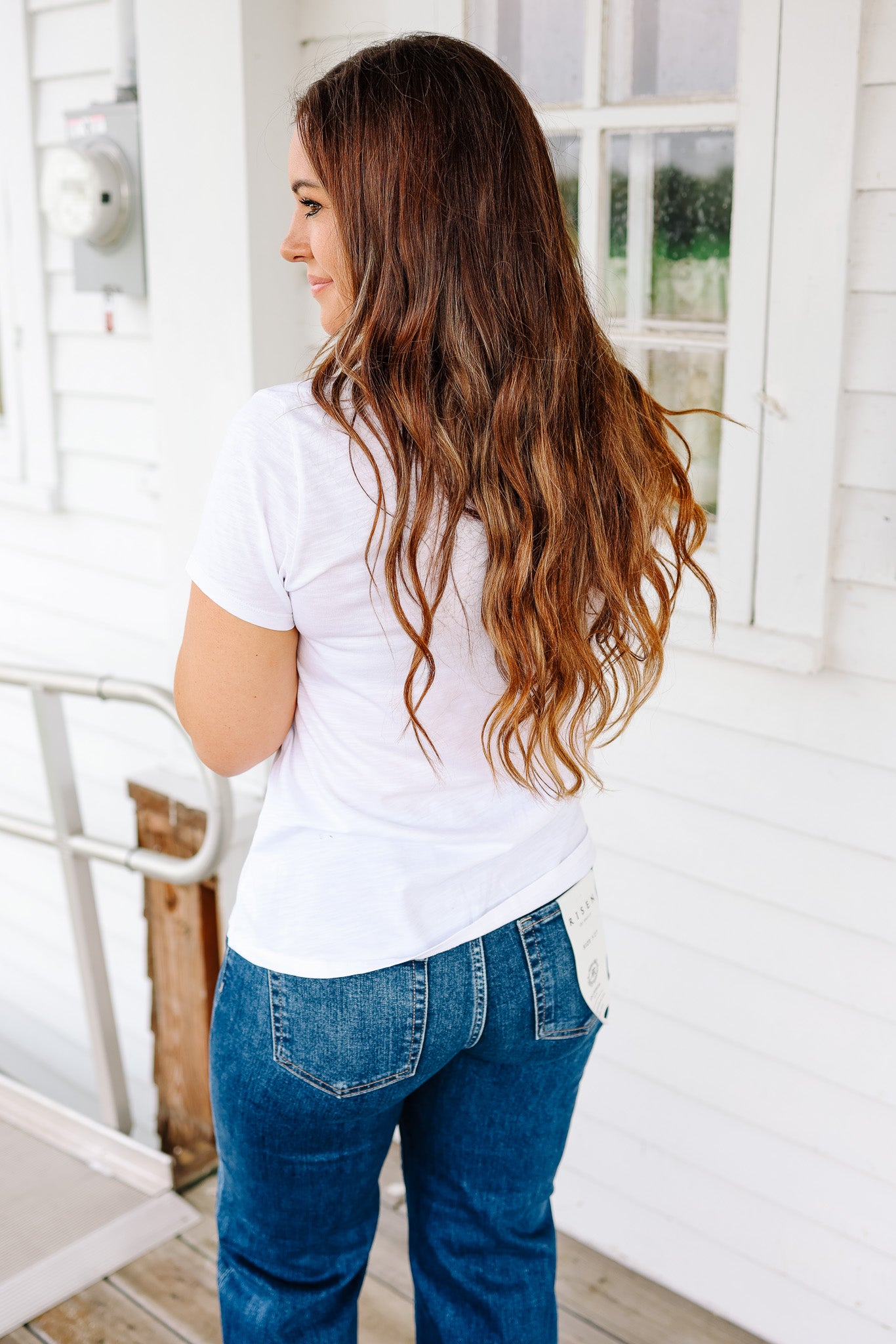 Ashley Acid Wash T-Shirt - Off White