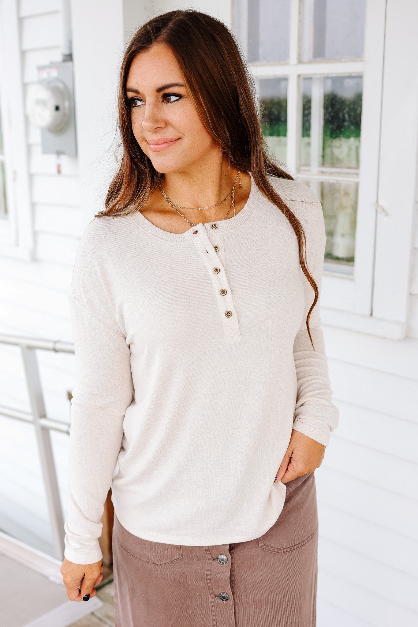 Jackie Hacci Henley Top