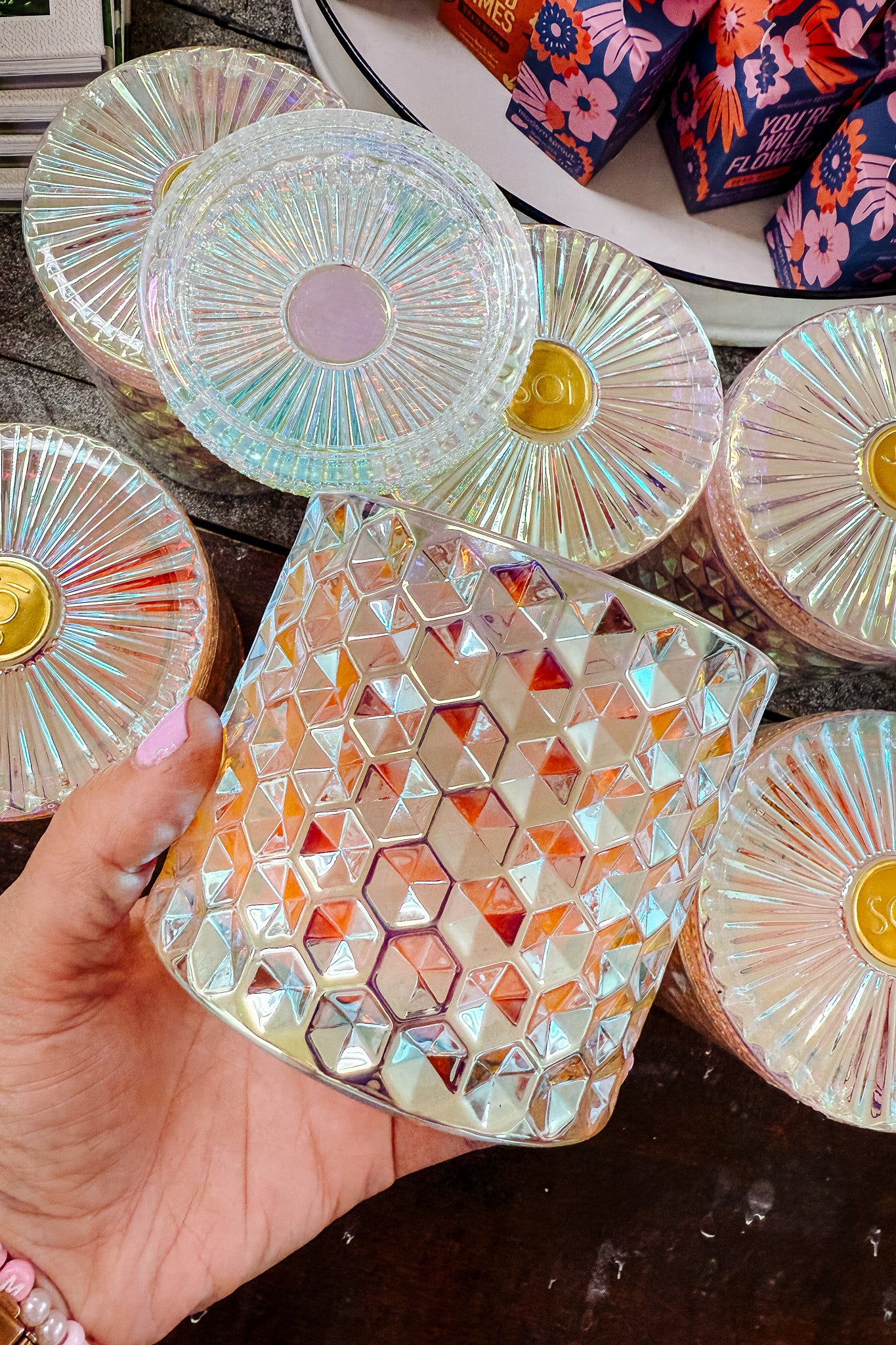 Field of Flowers 15oz Shimmer Candle