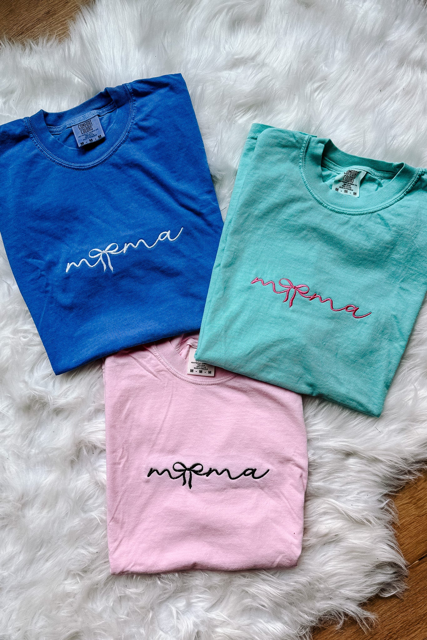 Embroidered Mama Tee - Multiple Colors