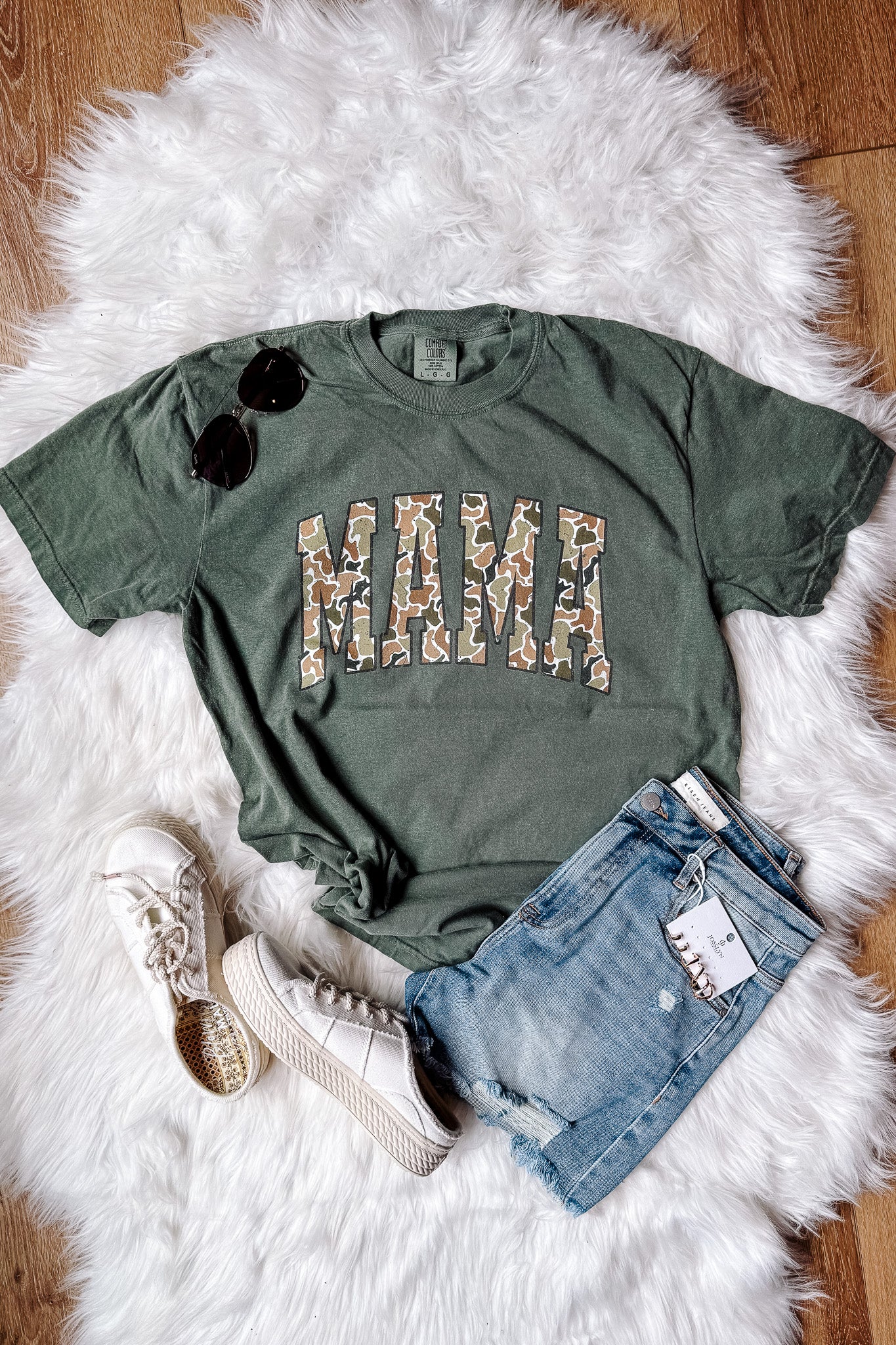 Camo Mama Graphic Tee - Multiple Colors
