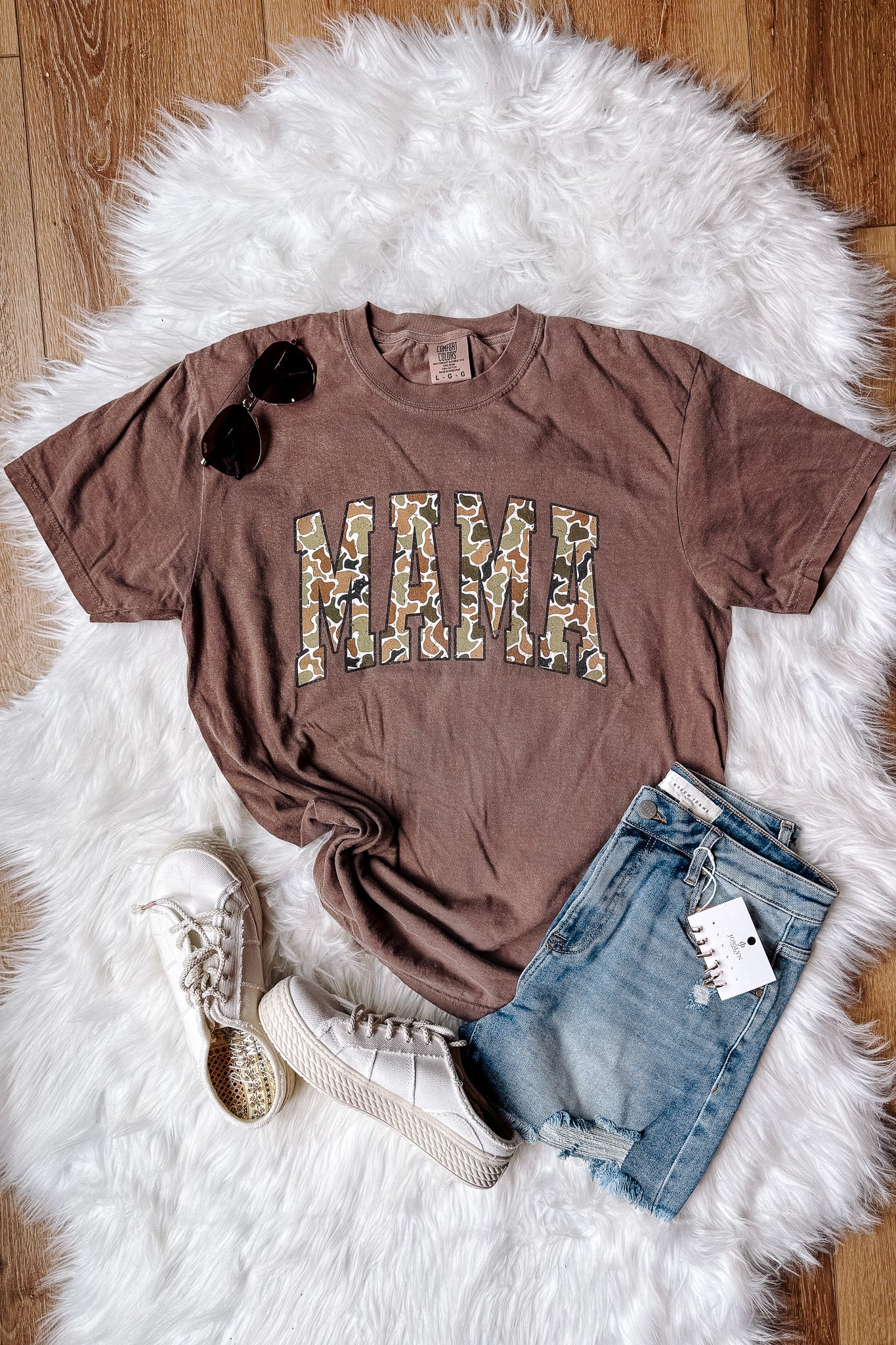 Camo Mama Graphic Tee - Multiple Colors