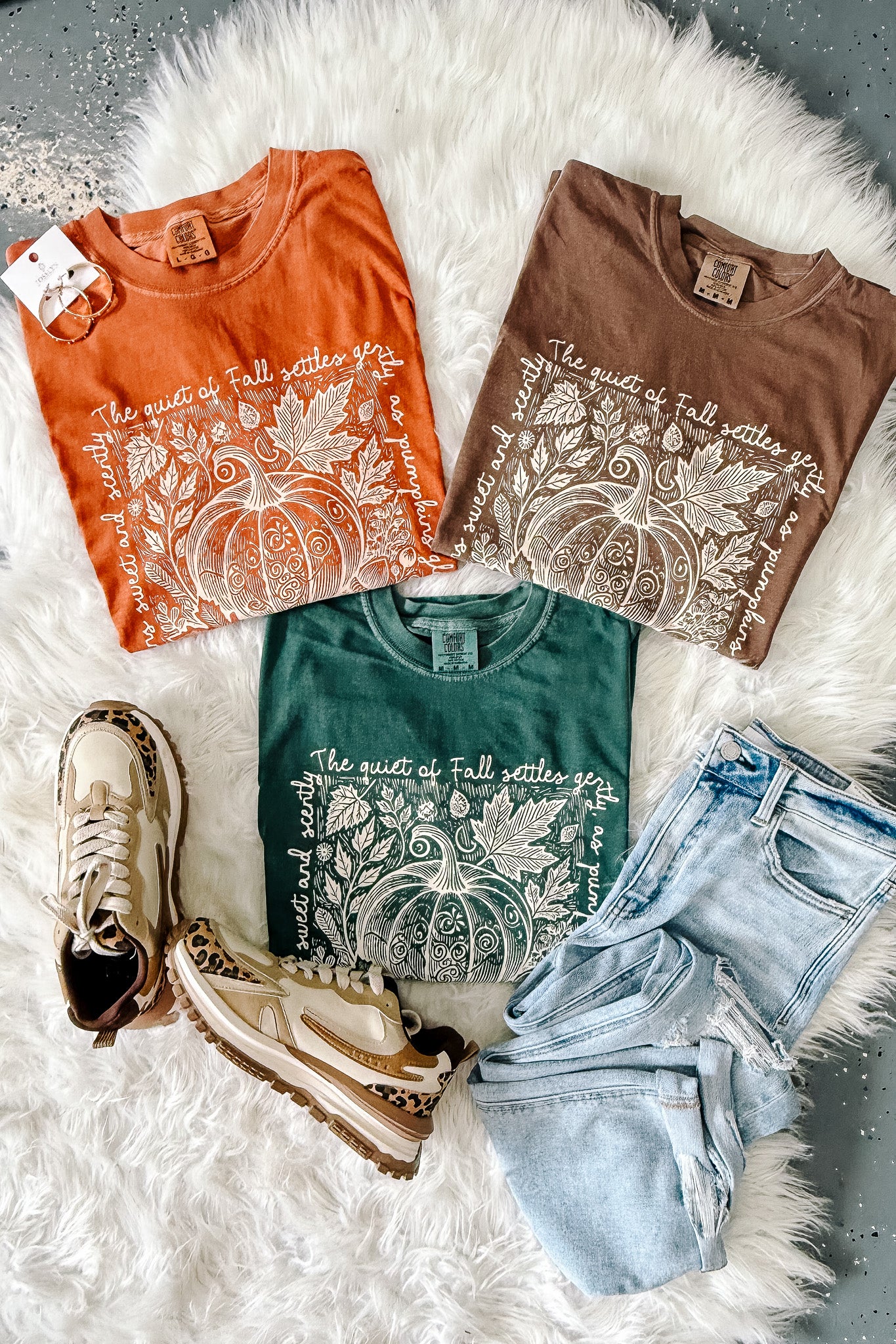 The Quiet of Fall Graphic Tee - Multiple Colors