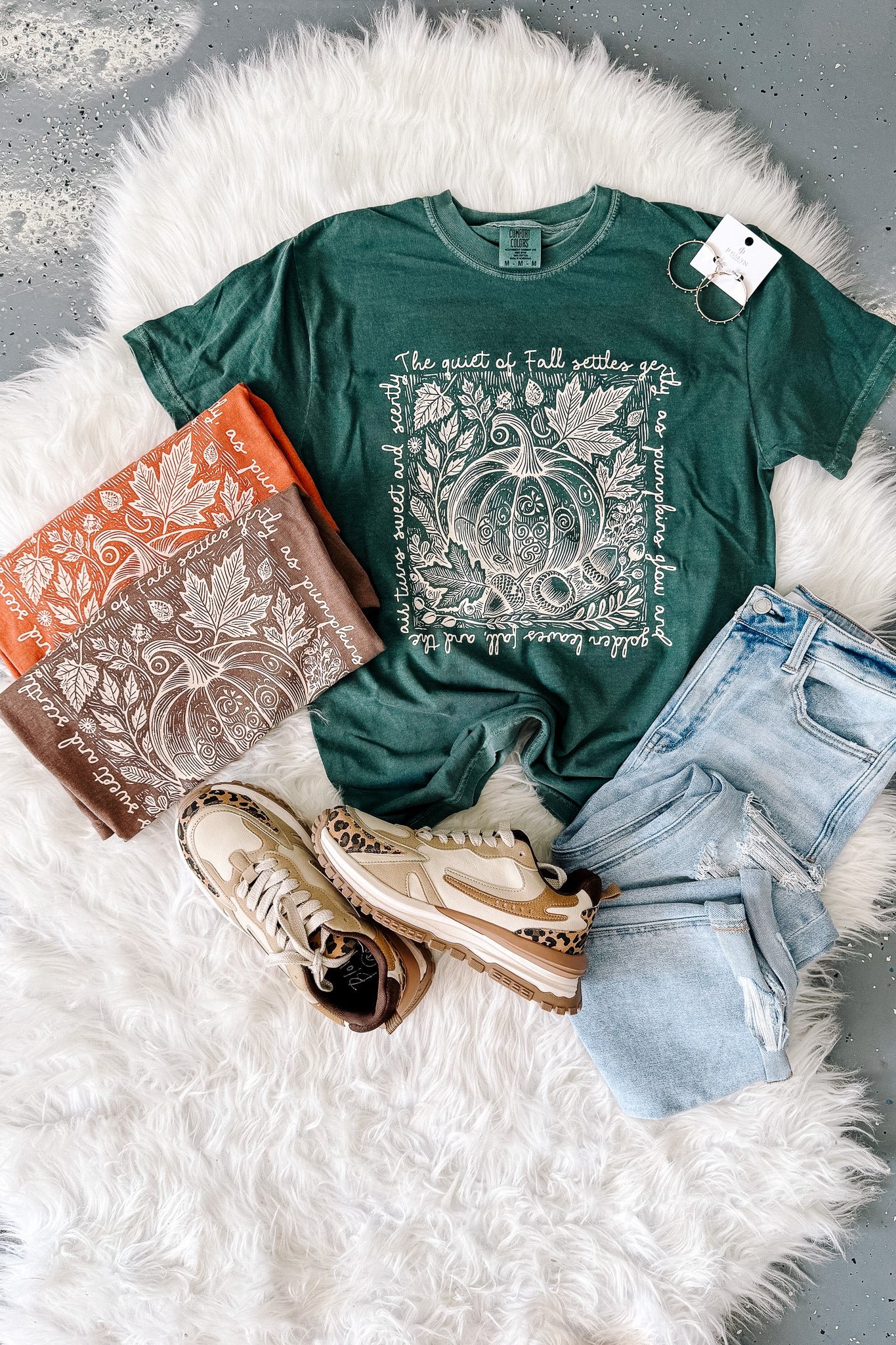 The Quiet of Fall Graphic Tee - Multiple Colors