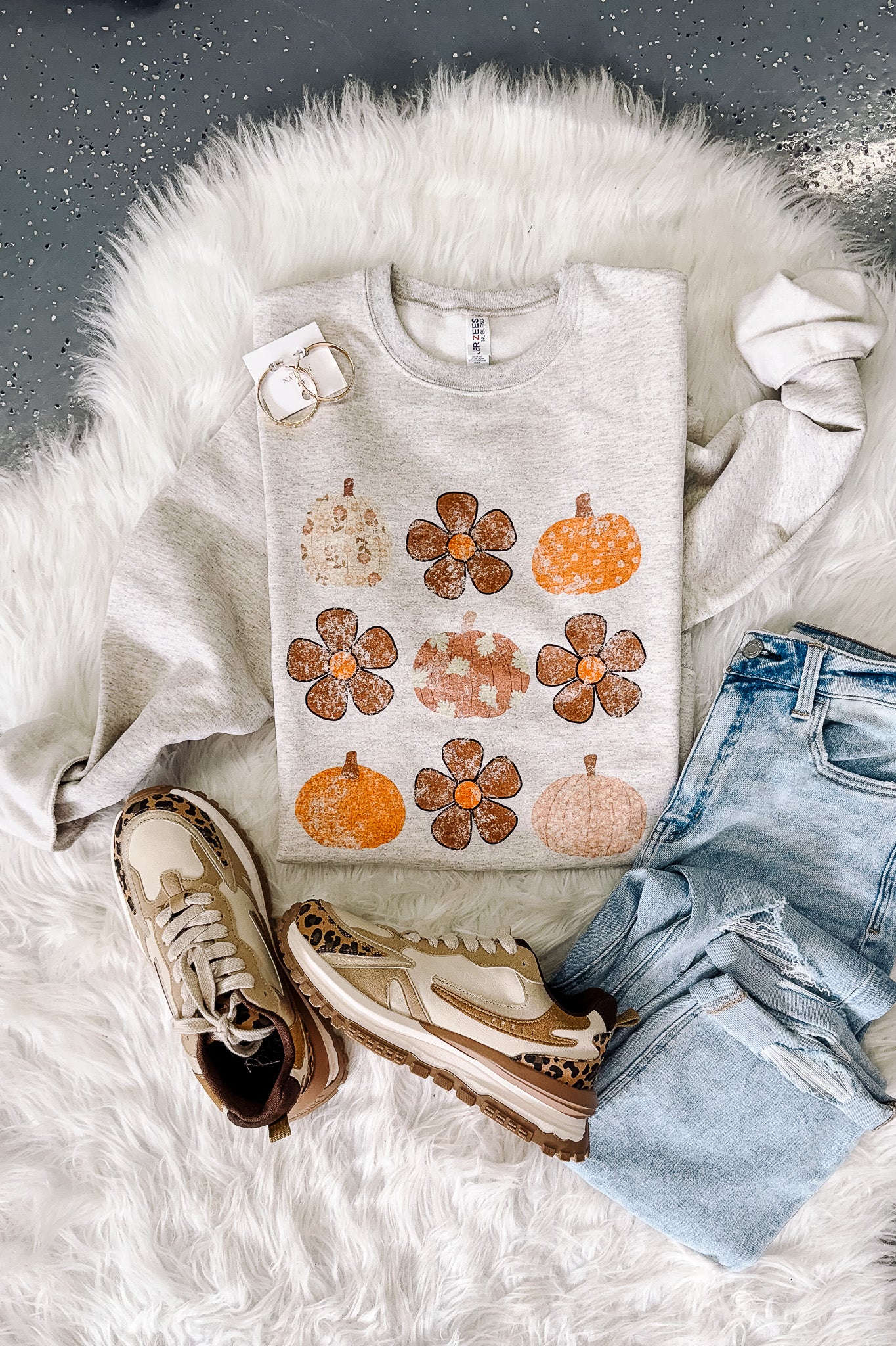 Boho Flowers & Pumpkins Graphics - Multiple Styles