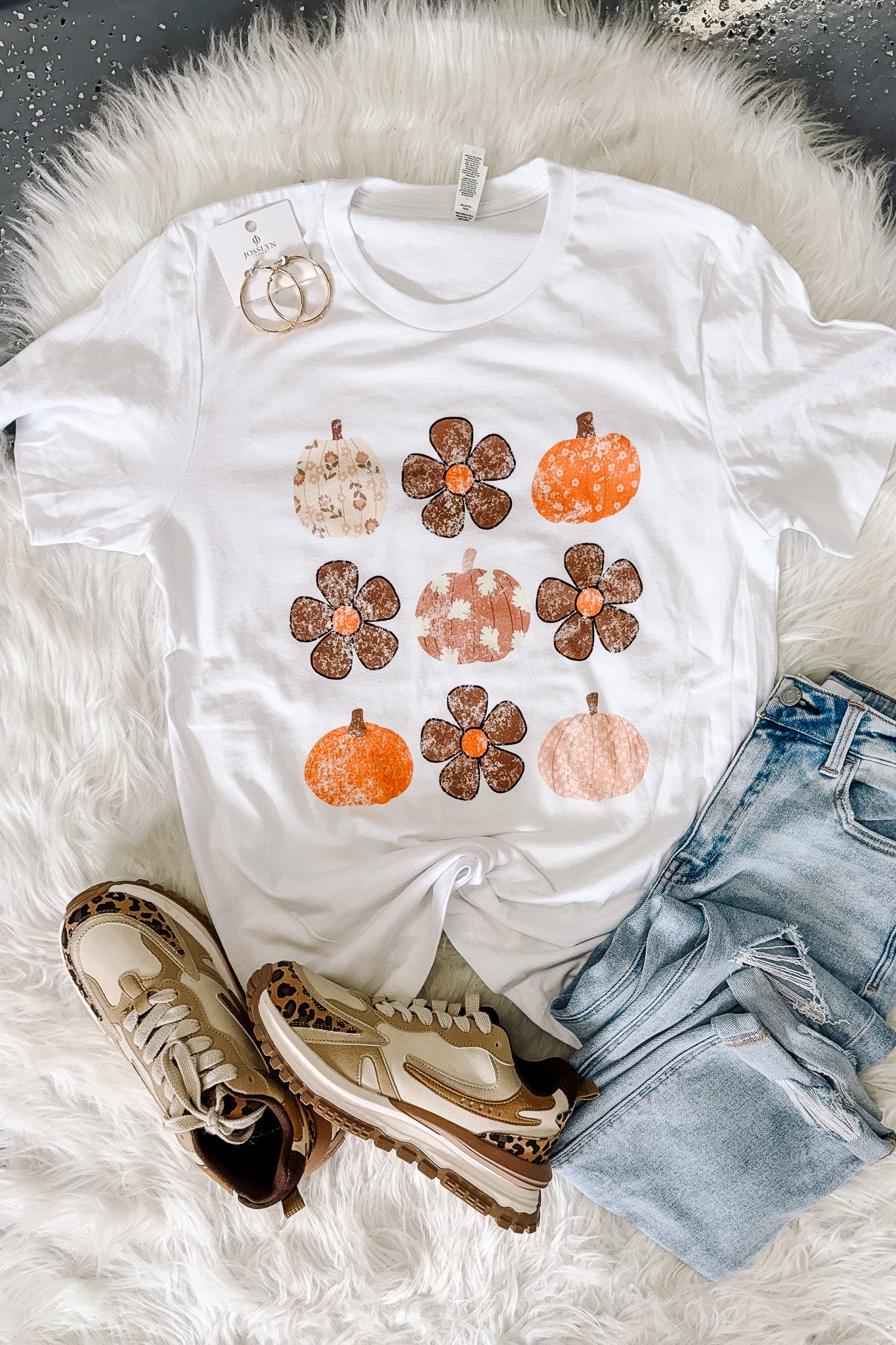 Boho Flowers & Pumpkins Graphics - Multiple Styles