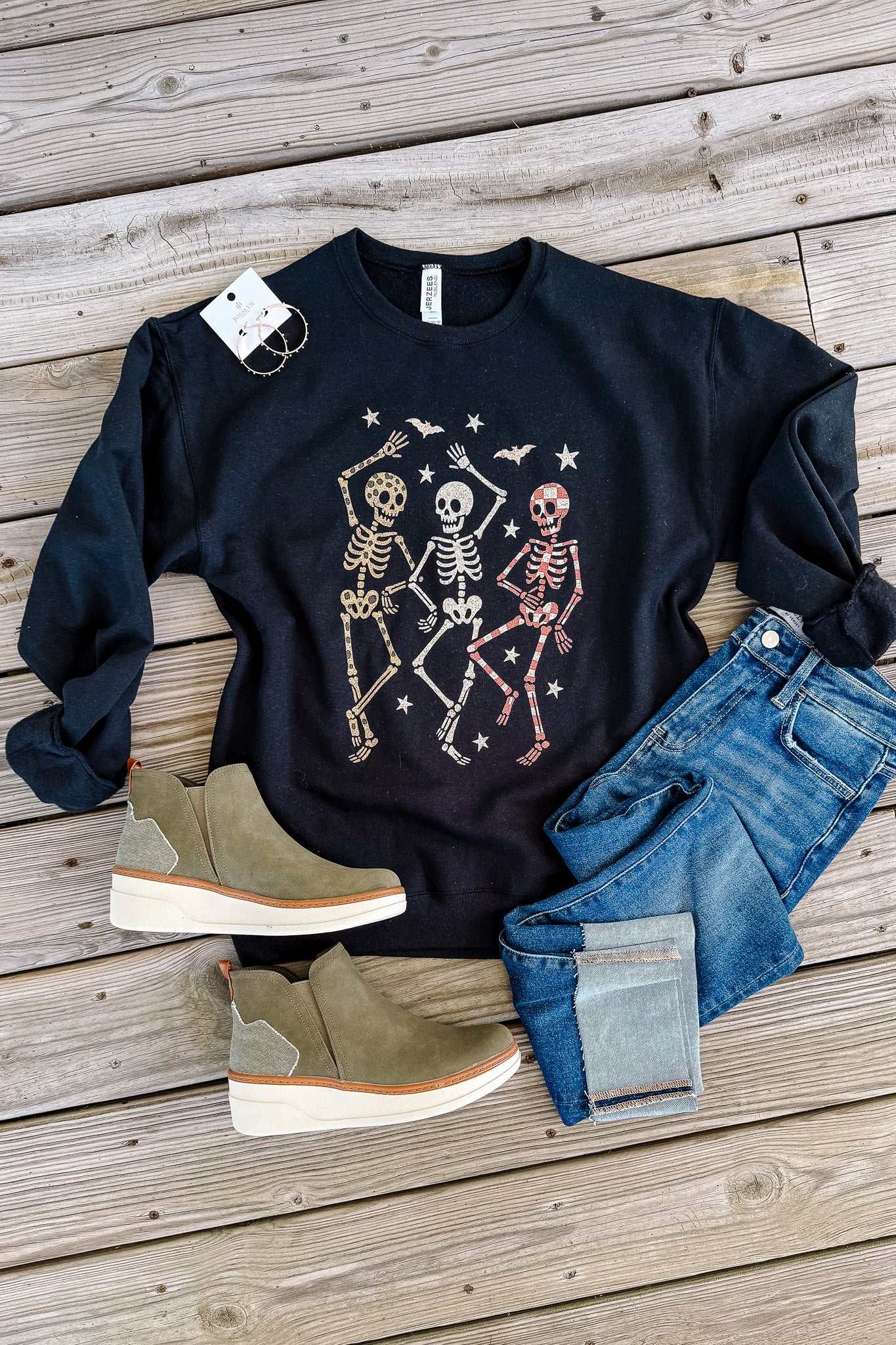 Boogie Bones Graphic Sweatshirt - Black