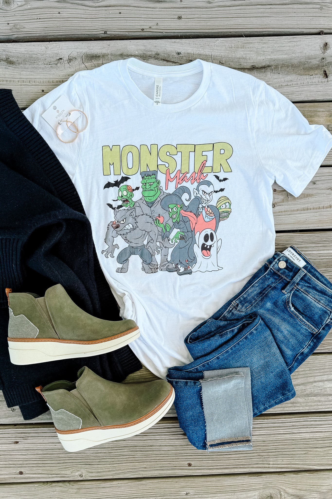 Monster Mash Graphic Tee - White