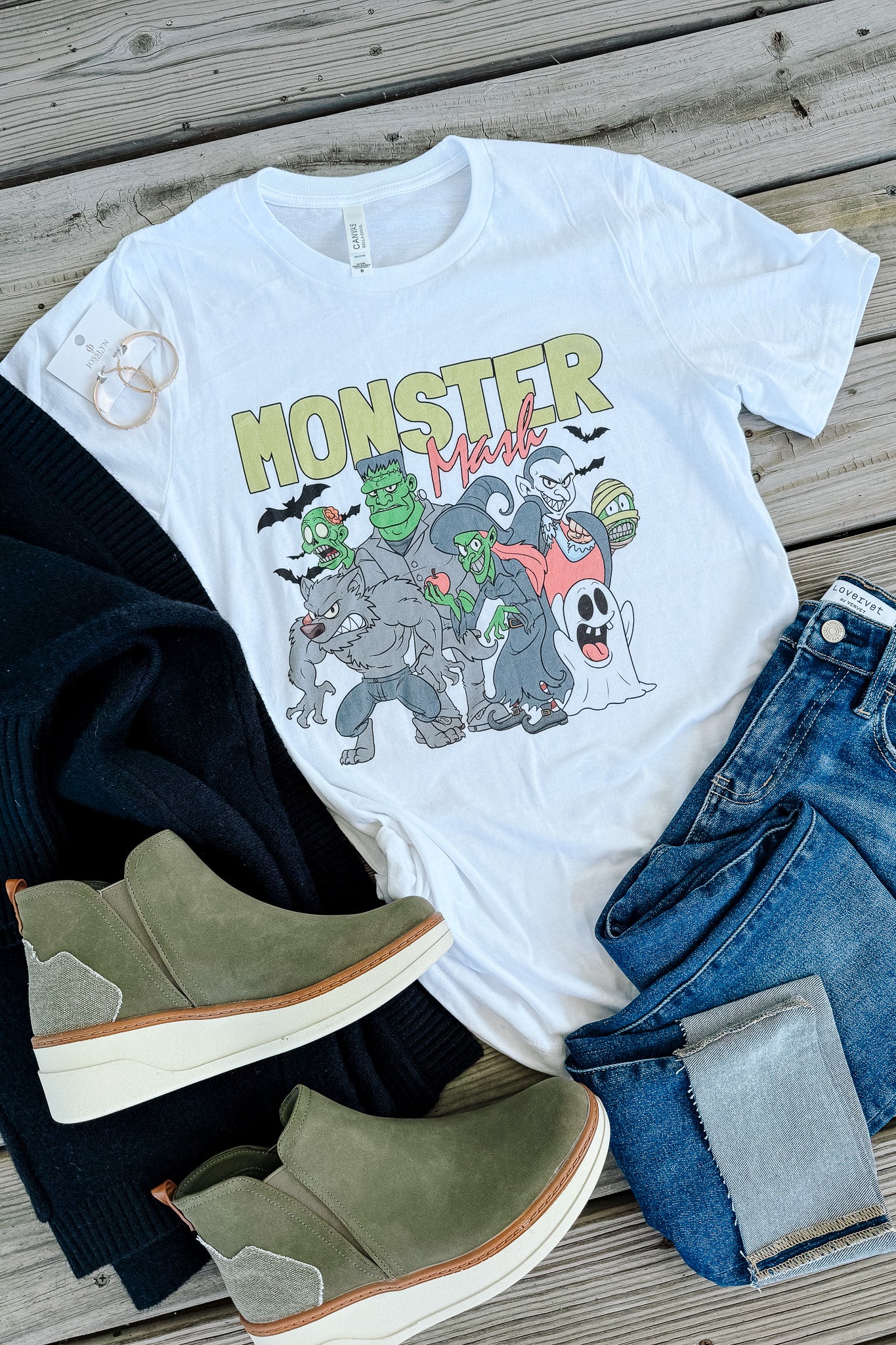 Monster Mash Graphic Tee - White