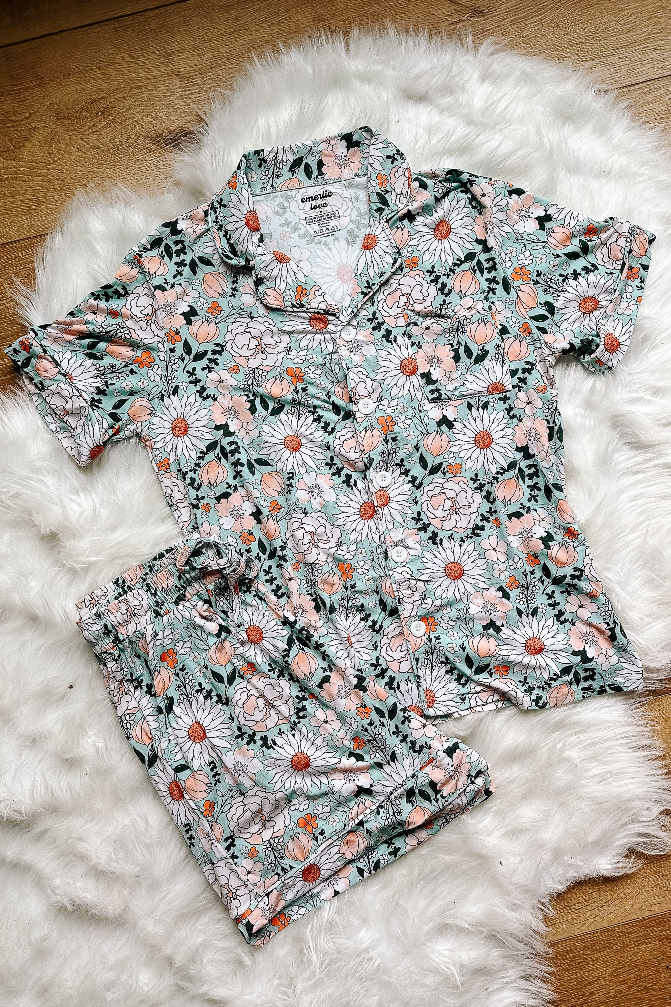 Shorts Pajama Set - Sage Bloom