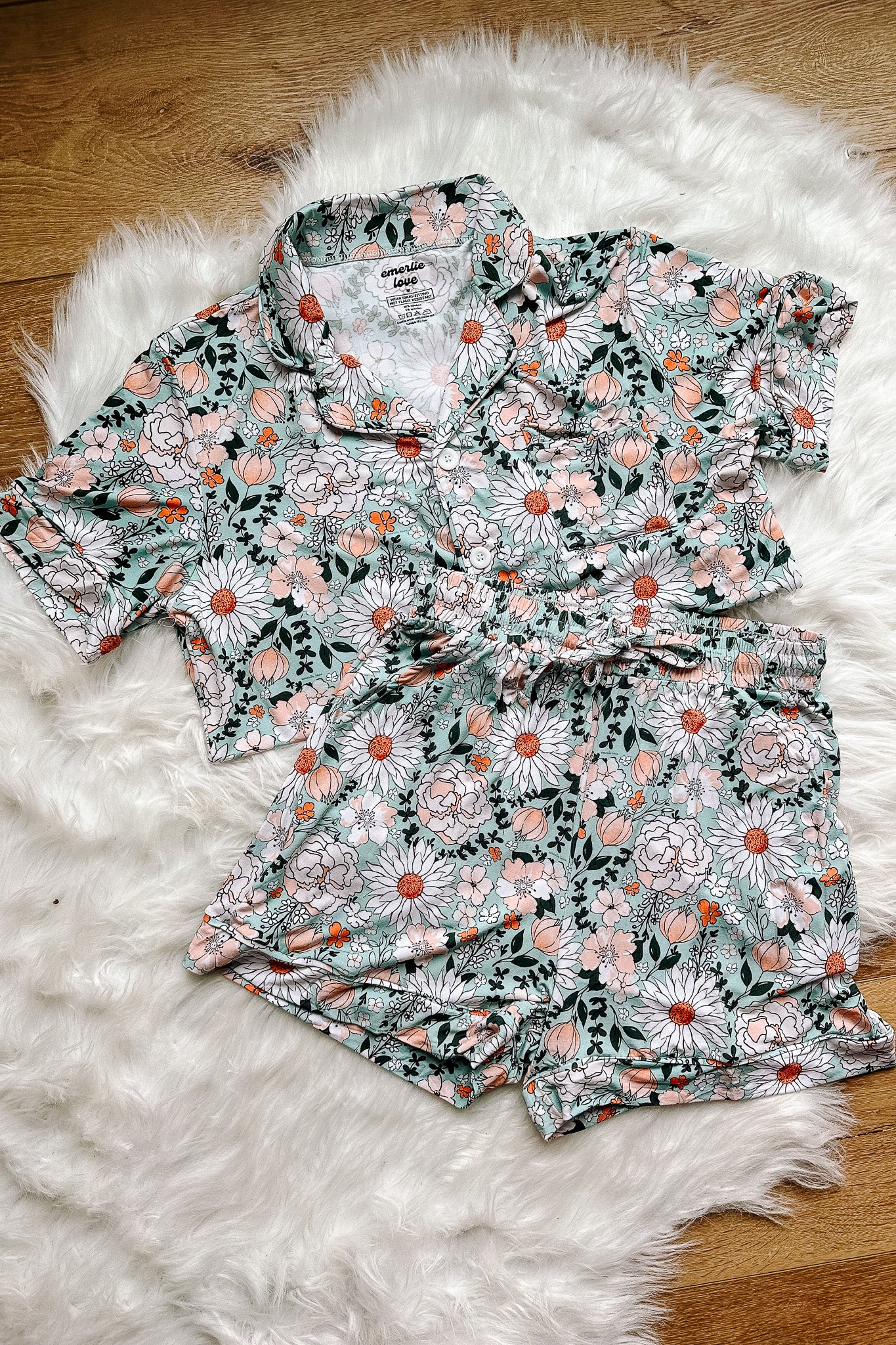 Shorts Pajama Set - Sage Bloom