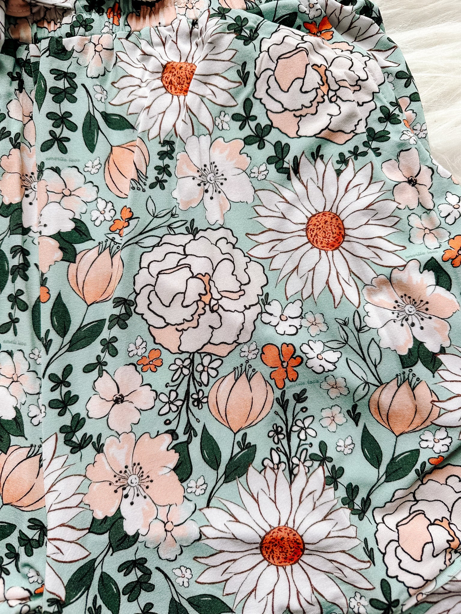 Shorts Pajama Set - Sage Bloom