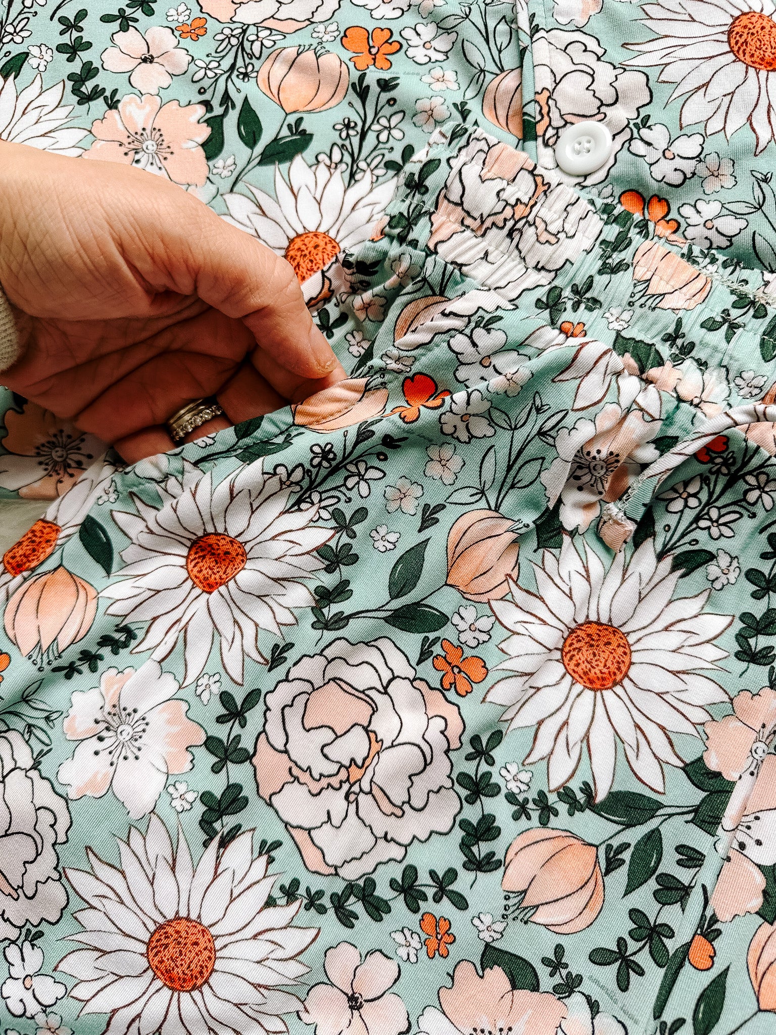 Shorts Pajama Set - Sage Bloom